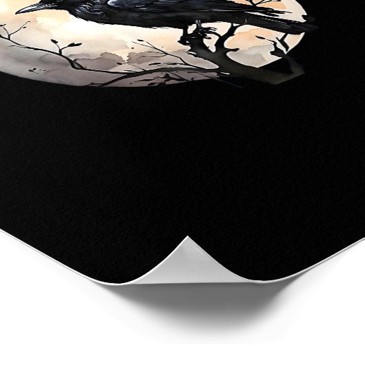 Crow F-Caw-F Funny Bird Aesthetic Casual Poster (Hoek)