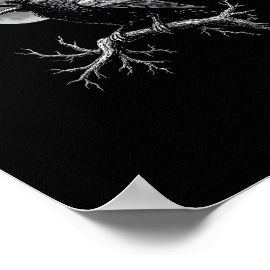 Crow F-Caw-F Funny Bird Crow Humor Creative Casual Poster (Hoek)