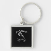 Crow F-Caw-F Funny Bird Crow Humor Creative Casual Sleutelhanger (Voorkant)