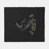 Crow F-Caw-F Funny Bird Fleece Deken (Voorkant (Horizontaal))