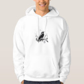 Crow, F-Caw-F Funny Bird Funny Trendy Hoodie (Voorkant)