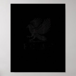 Crow, F-Caw-F Funny Bird Gothic Adult Humor Cool U Poster