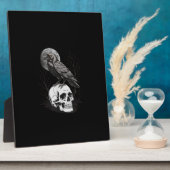 Crow, F-Caw-F Funny Bird Moon Gothic Adult Humor C Fotoplaat (Zijkant)