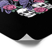 Crow F-Caw-F Funny Bird Moon Gothic Adult Humor Mi Poster (Hoek)