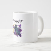 Crow F Caw F Funny Bird Moon Gothic Design Grote Koffiekop (Voorkant rechts)