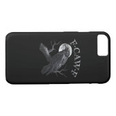 Crow F-Caw-F Funny Bird Moon Retro Classic Case-Mate iPhone Case (Achterkant (Horizontaal))