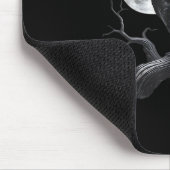 Crow F-Caw-F Funny Bird Moon Retro Classic Muismat (Hoek)