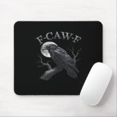 Crow F-Caw-F Funny Bird Moon Retro Classic Muismat (Met muis)