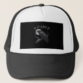 Crow F-Caw-F Funny Bird Moon Retro Classic Trucker Pet (Voorkant)
