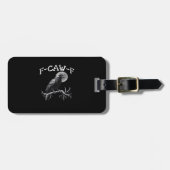 Crow F-Caw-F Funny Bird Retro Classic Bagagelabel (Voorkant horizontaal)