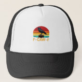 Crow, F-Caw-F Funny Bird Retro Classic Trucker Pet (Voorkant)
