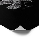 Crow, F-Caw-F Funny Bird Retro Graphic Poster (Hoek)