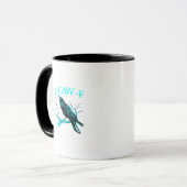 Crow F-Caw-F Funny Bird Retro Mok (Voorkant links)