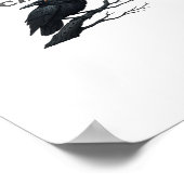 Crow F-Caw-F Funny Gothic Moon Bird Novelty Adult  Poster (Hoek)