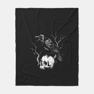 Crow F-Caw-F Grappige Vogel Zegt Humor Meme Ontwer Fleece Deken
