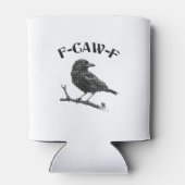 Crow F-CAW-F Halloween Blikjeskoeler (Achterkant)