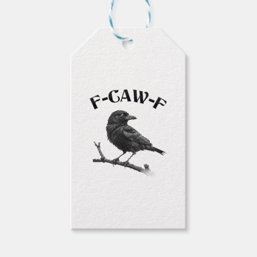 Crow F-CAW-F Halloween Cadeaulabel (Voorkant)