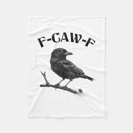 Crow F-CAW-F Halloween Fleece Deken (Voorkant)