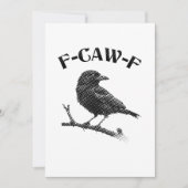 Crow F-CAW-F Halloween Kaart (Voorkant)