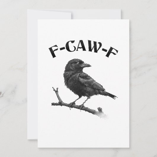 Crow F-CAW-F Halloween Kaart (Voorkant)