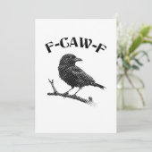 Crow F-CAW-F Halloween Kaart (Staand voorkant)