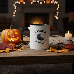 Crow F-CAW-F Halloween Mok