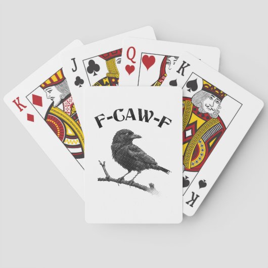 Crow F-CAW-F Halloween Pokerkaarten (Achterkant)