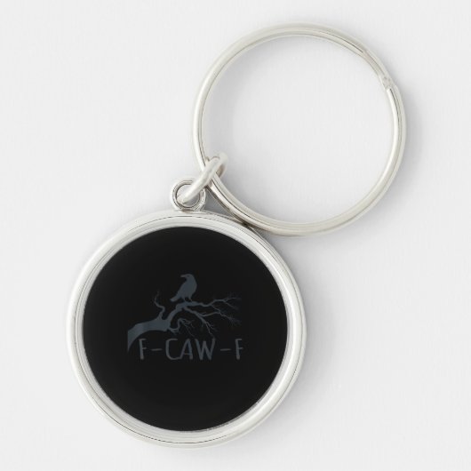 Crow F-Caw-F Retro Crow Sleutelhanger (Voorkant)