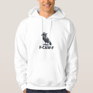Crow F-Caw-F Retro Kraaienliefhebber Hoodie