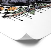 Crow Flowral, F-Caw-F Funny Bird FCAWF Moon Gothic Poster (Hoek)