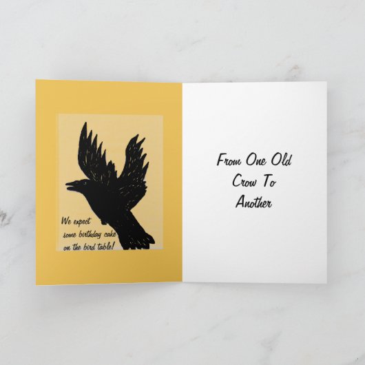 Crow gezegde caw, (naam toevoegen) het is je verja kaart (Binnen)