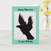 Crow gezegde caw, (naam toevoegen) het is je verja kaart (Gele Bloem)