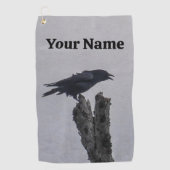 Crow Golf Towel Golfhanddoek (Voorkant)