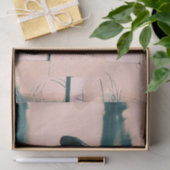 Crow Gothic Beige Green Art Decoupage Tissuepapier (Geschenk)