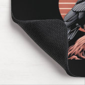 Crow Gothic Funny F-Caw-F Humor Classic Style Muismat (Hoek)