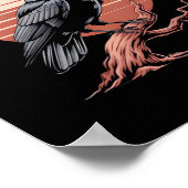 Crow Gothic Funny F-Caw-F Humor Classic Style Poster (Hoek)