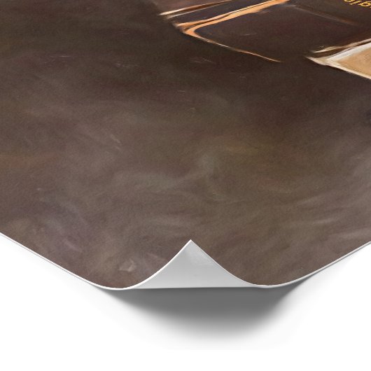 Crow Gothic Old Books Sunflower Art Poster (Hoek)