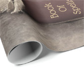 Crow  Gothic Old Books Sunflower Cadeaupapier (Rol Hoek)