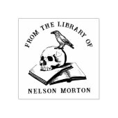 Crow | Gotische schedel uit de bibliotheek van Rubberstempel (Afrduk)