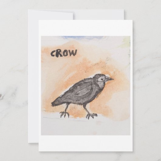 Crow Greeting Card Kaart (Voorkant)