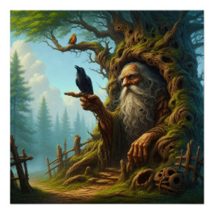 Crow Guardian Perfect Poster