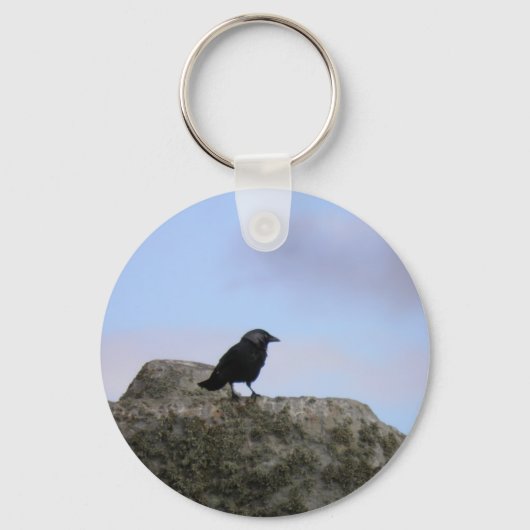 Crow guardian van Stone Henge Sleutelhanger (Voorkant)