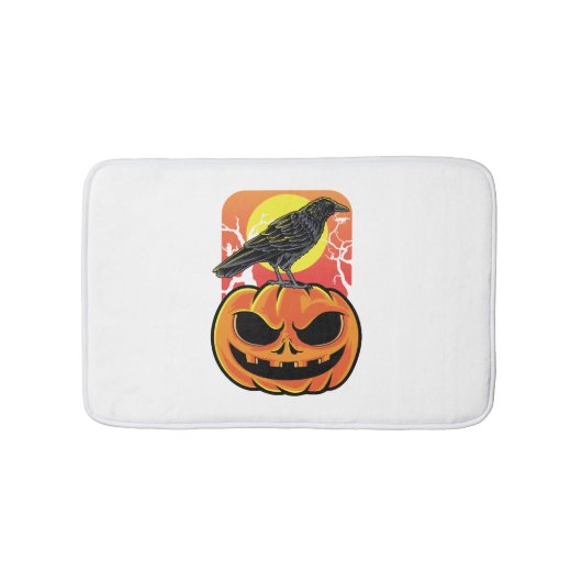 Crow Halloween Bird Watcher Gift Badmat (Voorkant)