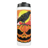 Crow Halloween Bird Watcher Gift Thermosbeker (Voorkant)