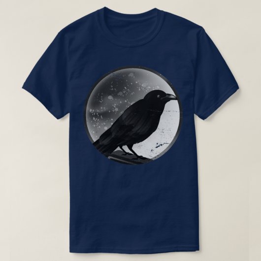 Crow Halloween Gothic Raven T-shirt (Design voorkant)