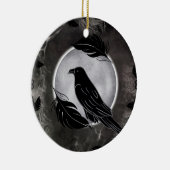 Crow Halloween Keramisch Ornament (Rechts)