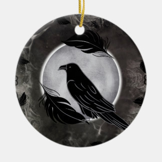 Crow Halloween Keramisch Ornament