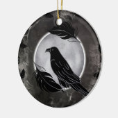 Crow Halloween Keramisch Ornament (Links)