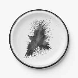 Crow Halloween Paper Bord