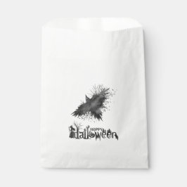 Crow Halloween Party Favor Bag Bedankzakje